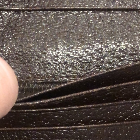 SOLD  GUCCI Men GG Trifold Canvas Jacquard Wallet Brown Leather - Picture 17 of 17